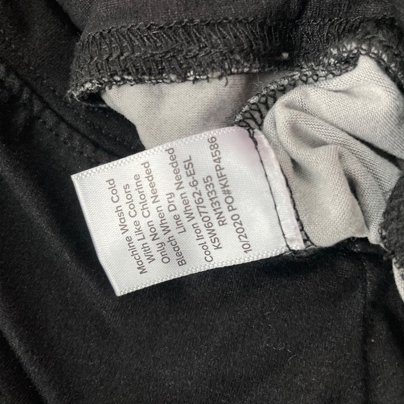 Peyton Jensen sweatshirt long sleeve banded hem ombre tie dye black orange small - Picture 7 of 7